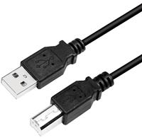 logilink USB 2.0 Kabel, USB-A - USB-B Stecker, 2,0 m,schwarz