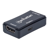 Manhattan 4K HDMI Repeater, Active, Distances up to 40m, Black, Blister - Erweiterung für