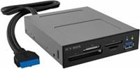 raidsonic Adapter IcyBox intern.4-Port kaartlezer, USB3.0Type-A Ansch retail
