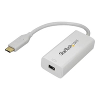 StarTech.com USB-C auf Mini DisplayPort Adapter - 4K 60Hz - Weiß - externer Videoadapter - weiß