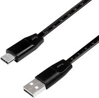 LogiLink CU0157 USB-kabel 1 m 2.0 USB A USB C Zwart