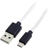 LogiLink USB-kabel USB 2.0 USB-A stekker, USB-micro-B stekker 1.80 m Zwart CU0063
