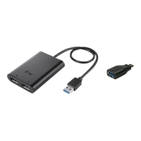 i-Tec USB 3.0 A/C Dual DP Adapter - externer Videoadapter