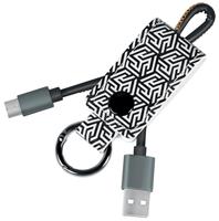 logilink USB-C Kabel mit Schlüsselanhänger, 0,22 m
