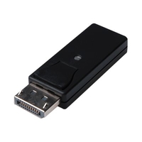Digitus DisplayPort / HDMI Adapter [1x DisplayPort stekker - 1x HDMI-bus] Zwart Afgeschermd (dubbel), Afsluitbaar, Geschikt voor HDMI