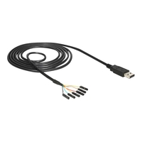 Delock Kabel USB Stecker > TTL 6 Pin Pin Header Buchse einzeln 1,8 m (