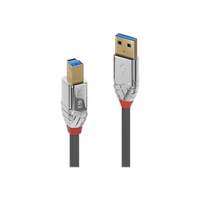 Lindy 36662. Lengte snoer: 2 m, Aansluiting 1: USB A, Aansluiting 2: USB B, USB-versie: 3.2 Gen 1 (3.1 Gen 1), Maximale overdrachtssnelheid van gegevens: 5000 Mbit/s, Contact geleider materiaal: Goud,