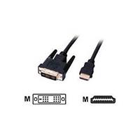 HDMI/DVI-18+1 Monitorkabel St -> St, schwarz, 5m - Techtube Pro