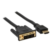 InLine 17663P 3m HDMI DVI-D Zwart video kabel adapter