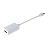 Digitus DisplayPort / HDMI Adapter [1x Mini-DisplayPort stekker - 1x HDMI-bus] Wit 15.00 cm