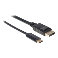 Manhattan 152471 DisplayPort / USB-C™ Adapter [1x USB-C stekker - 1x DisplayPort stekker] Zwart 100.00 cm
