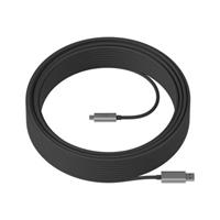 logitech Strong USB Cable - USB-kabel - USB type A (M) naar USB-C (M) - USB 3.1 - 10 m - plenum, Active Optical Cable (AOC) - zwart