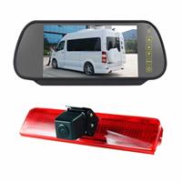 huismerk PZ476 Auto Waterdicht 170 Graden Rem Licht Beeld Camera + 7 inch Achteruitkijkmonitor voor Volkswagen Caddy 2013-2015