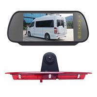 huismerk PZ466 Auto Waterdicht 170 graden Remlicht View Camera + 7 inch achteruitkijkmonitor voor Ford Transit 2014-2015