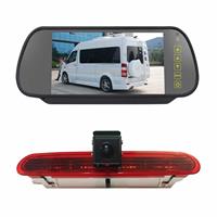 huismerk PZ472 Auto Waterdicht 170 Graden RemLicht View Camera + 7 inch Achteruitkijkmonitor voor Fiat / Opel