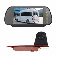 huismerk PZ477 Auto Waterdicht 170 graden RemLicht View Camera + 7 inch Achteruitkijkmonitor voor Ford Transit Custom