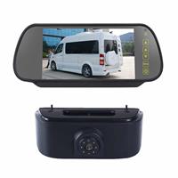 huismerk PZ469 Auto Waterdicht 170 graden Remlicht View Camera + 7 inch achteruitkijkmonitor voor Nissan N200 2010-2017