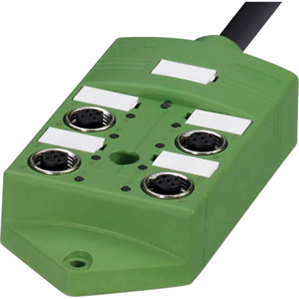 phoenixcontact Phoenix Contact SACB-4/4-L-10,0PUR SCO 1517097 Passieve sensor/actorbox M12-verdeler met metalen schroefdraad 1 stuk(s)