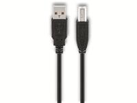 Goobay USB 2.0 Hi-Speed Kabel  68900, A/B, 1,8 m, schwarz