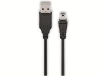 Goobay USB 2.0 Hi-Speed Anschlusskabel A/B,  50768, 3 m, schwarz