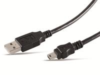 Mini-USB Kabel, USB-A/USB-B Mini 5-pin, 3 m
