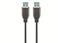 Goobay USB 3.0 Super-Speed Anschlusskabel, A/A,  95716, 0,5 m, schwarz
