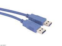 USB3.0 Anschlusskabel, A/A, 3m, blau