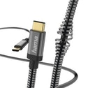 Hama Metal. Lengte snoer: 1,5 m, Aansluiting 1: USB C, Aansluiting 2: USB C, USB-versie: USB 2.0, Maximale overdrachtssnelheid van gegevens: 480 Mbit/s, Contact geleider materiaal: Goud, Kleur van het