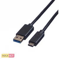 Roline USB 3.1 kabel, A-C, M/M 1 m