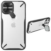Nillkin Cyclops iPhone 12/12 Pro Hybrid Hoesje - Zwart / Doorzichtig
