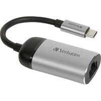 Verbatim 49146 interface hub USB 3.0 (3.1 Gen 1) Type-C 1000 Mbit/s Zwart, Zilver