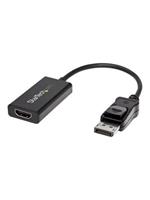 startech .com DP2HD4K60H - Videoadapter - 4K 60 Hz - UHD - tot 18Gbps - DisplayPort / HDMI - DisplayPort (M) met grendel naar HDMI (V)