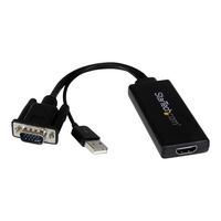 StarTech.com VGA-auf-HDMI-Adapter mit USB-Audio & -Stromversorgung - Mobiler VGA-auf-HDMI-Konverter