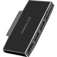 terratec USB 2.0 Adapter [1x USB-C stekker - 1x HDMI-bus, USB 3.2 Gen 1 stekker C (USB 3.0), SD-kaartslot, MicroSD-kaartenslot] CONNECT Go1