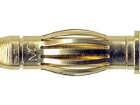 Stäubli SA404 Messerleiste Stecker, gerade Stift-Ø: 4mm Messing