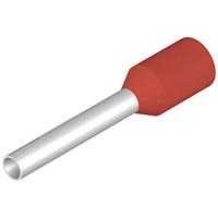 weidmüller Aderendhülse 1mm² Teilisoliert Rot 100St.