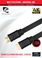 nextlevelracing&piranha Piranha High Speed HDMI Cable 1.8M
