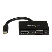 StarTech.com Reise A/V Adapter: 2-in-1 Mini DisplayPort auf HDMI oder VGA Konverter - mDP zu HDMI /