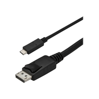 StarTech.com USB-C auf DisplayPort Adapter Kabel - 1,8 m - Thunderbolt 3 kompatibel - Schwarz - 4K