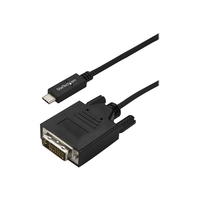 StarTech.com USB-C auf DVI Kabel - USB 3.1 Typ C zu DVI - Monitorkabel - 1920 x 1200 - Schwarz -