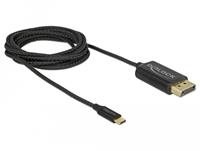 Delock USB Kabel Type-C zu DisplayPort (DP Alt Mode) 4K 60 Hz 2 m koax