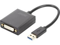 DIGITUS USB 3.0 to DVI Adapter - externer Videoadapter - Schwarz