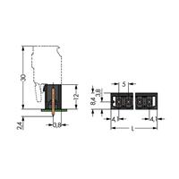 WAGO 231-132/001-000/105-604 Male behuizing-board 231 Totaal aantal polen: 2 Rastermaat: 5 mm 200 stuk(s)