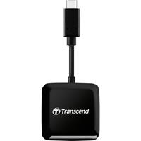 transcend TS-RDC3 Externe geheugenkaartlezer USB-C Zwart