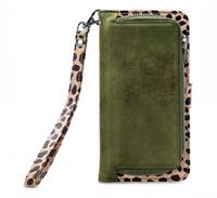 Mobilize 2in1 Gelly Wallet Zipper Case iPhone XR Olive / Leopard