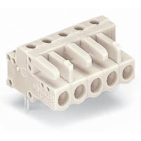 WAGO Buchsengehäuse-Platine 722 Polzahl Gesamt 7 Rastermaß: 5mm 722-237 50St.