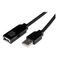 StarTech.com 15m USB 2.0 Repeater Kabel - Aktives USB Verlängerungskabel mit Signalverstärker - 1