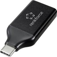 Renkforce RF-4600986 USB-C / HDMI Adapter [1x USB-C stekker - 1x HDMI-bus] Zwart