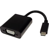 Value USB 2.0 Adapterkabel [1x USB-C stekker - 1x VGA-bus]
