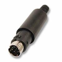 Techtube Pro Mini-DIN-Plug 8-pole ED-DIO-M/08 with strain r. - 